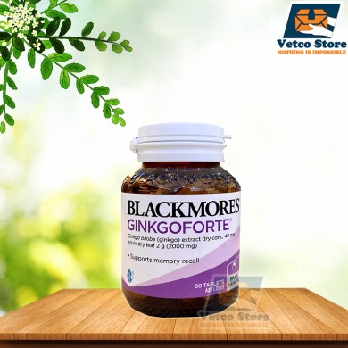 Viên Uống Bổ Não Blackmores Ginkgo Forte 2000mg 80 viên